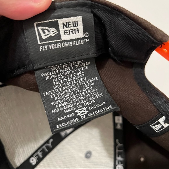 Cleveland Browns New Era 9Fifty NFL Snapback Hat Cap Brown Orange - Picture 7 of 8